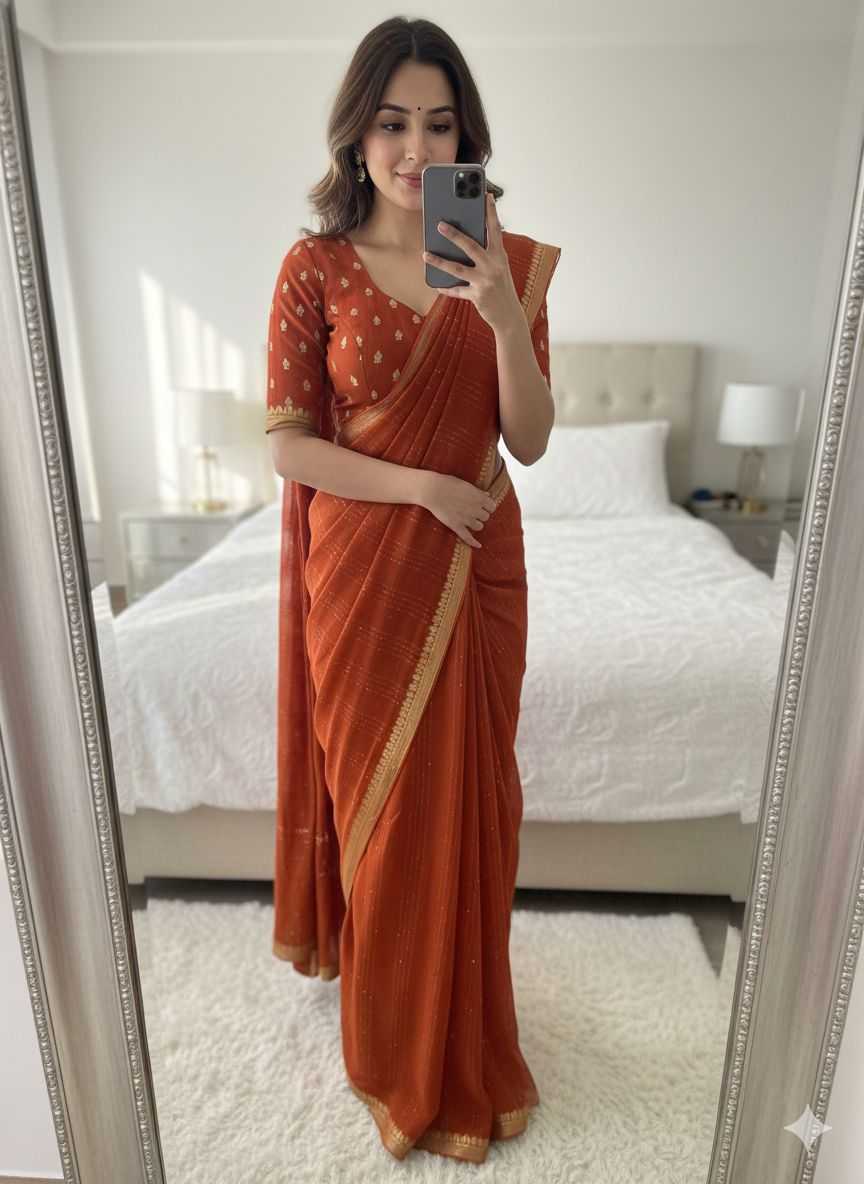 Ynf Pure Viscos KESH671 Jhanvi Sarees Wholesale Georgette Sarees Jacquard Saree Viscose Saree Manufacturer- Kapda Export