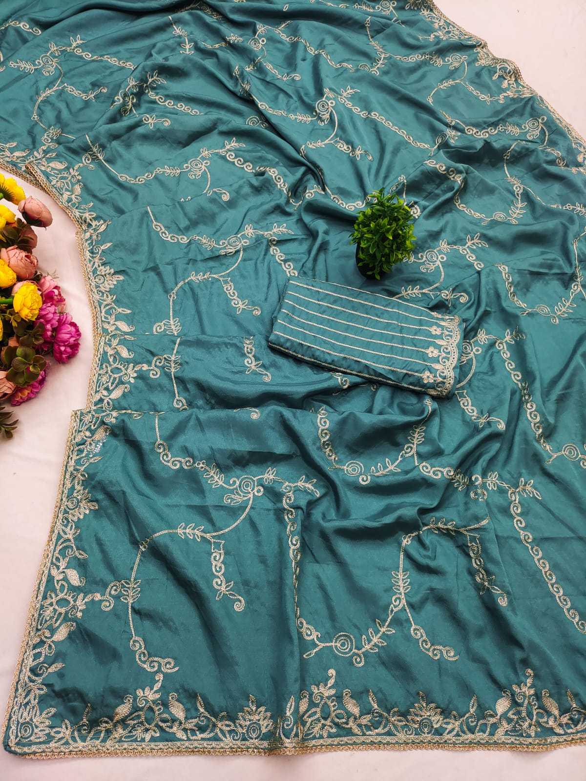 Ynf Rangoli Silk KESH675 Adhya Sarees Wholesale Designer Sarees Embroidered Sarees Traditional Sarees Manufacturer- Kapda Export