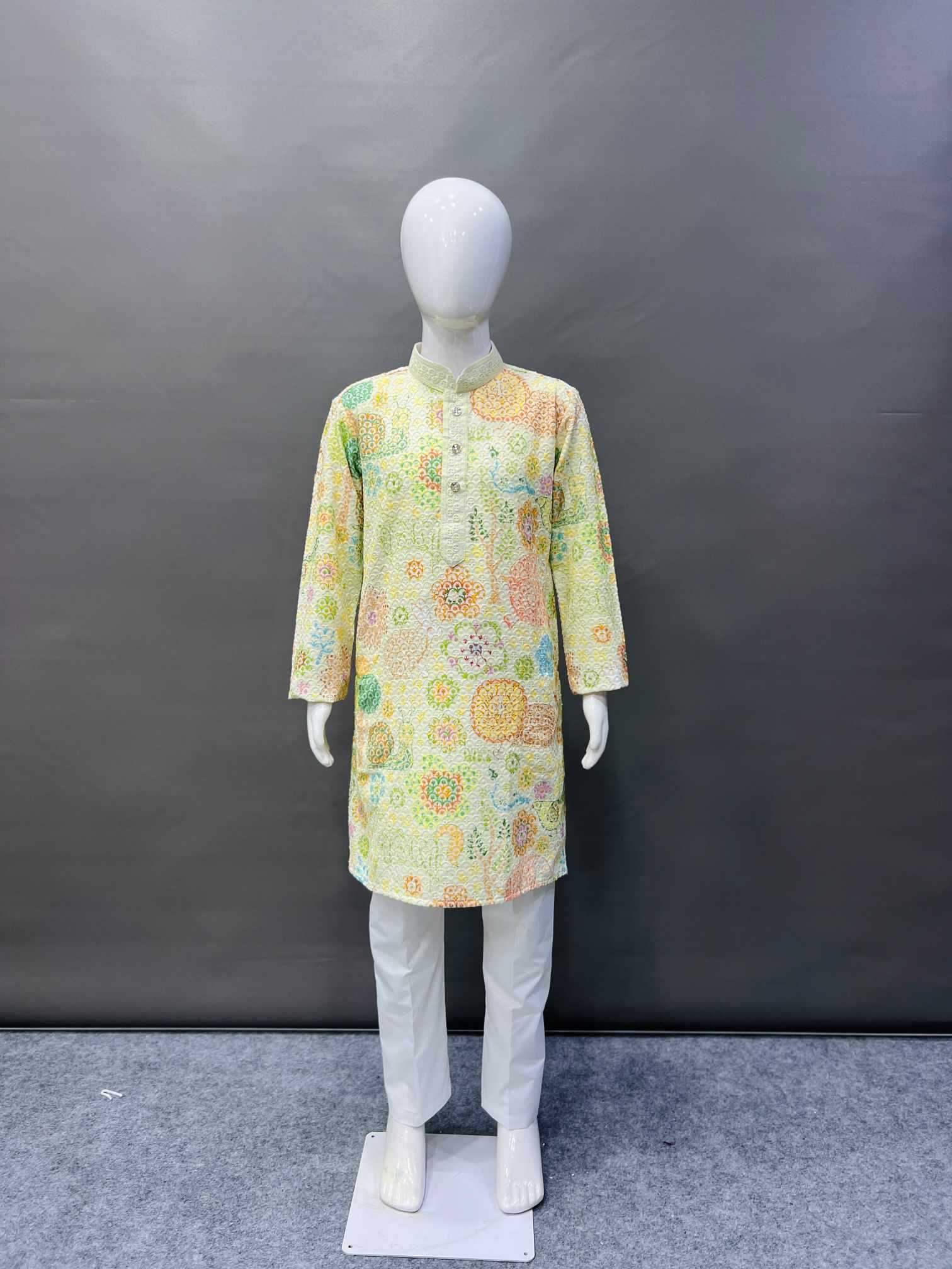 Ynf Reyon Cotton KESH747 TARA Mens Wear Wholesale Mens Kurta Pyjama Embroidered Kurta Pajama Designer Ethnic Set Manufacturer- Kapda Export