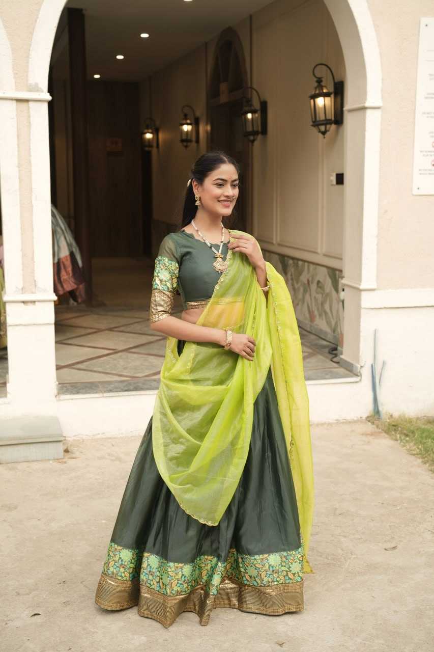 Ynf Shimmer silk RIN119 8134 Lehengas Wholesale Wedding Lehenga Designer Lehenga Choli Shimmer Lehenga Manufacturer- Kapda Export