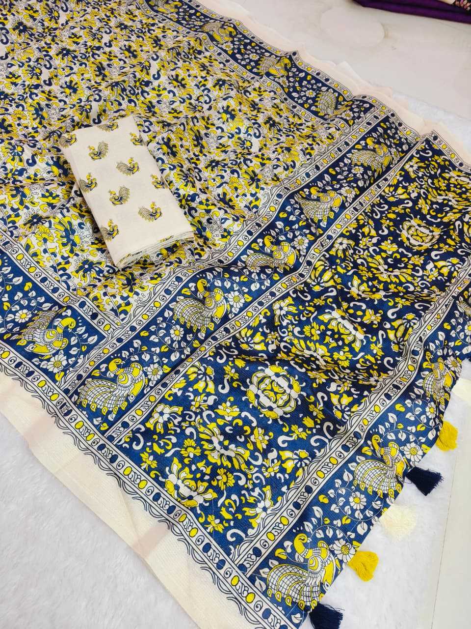 Ynf Silk KESH673 PREMIUM IKKAT Silk Sarees Wholesale Printed Silk Saree Designer Silk Sarees Ikkat Silk Sarees Manufacturer- Kapda Export