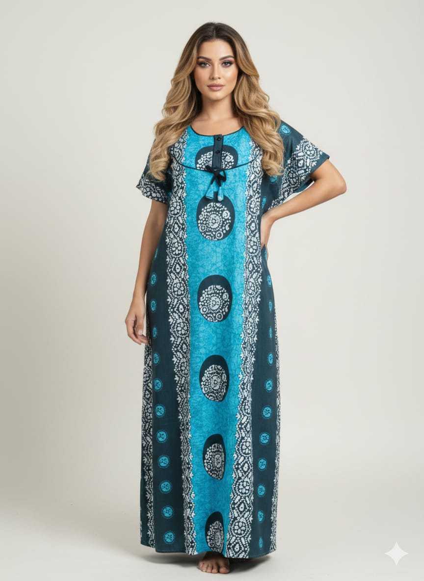 Ynf Soft Cotton KESH585 188 Western Wears Wholesale One Piece Dress Night Wear Manufacturer- Kapda Export