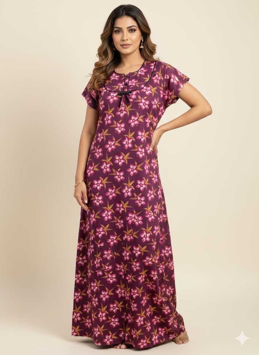 Ynf Soft Cotton KESH585 188 Western Wears Wholesale One Piece Dress Night Wear Manufacturer- Kapda Export