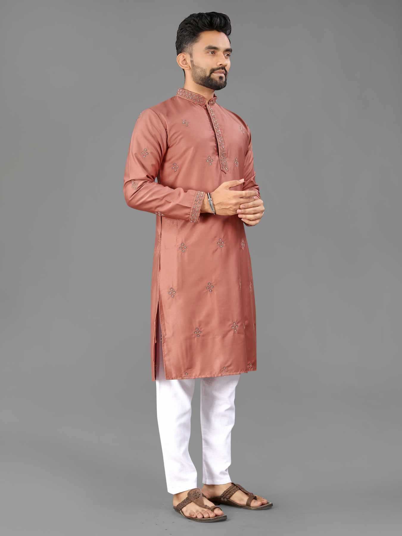 Ynf Soft Cotton KESH747 KASTURI Mens Wear Wholesale Mens Kurtas Men Cotton Kurta Designer Ethnic Set Manufacturer- Kapda Export