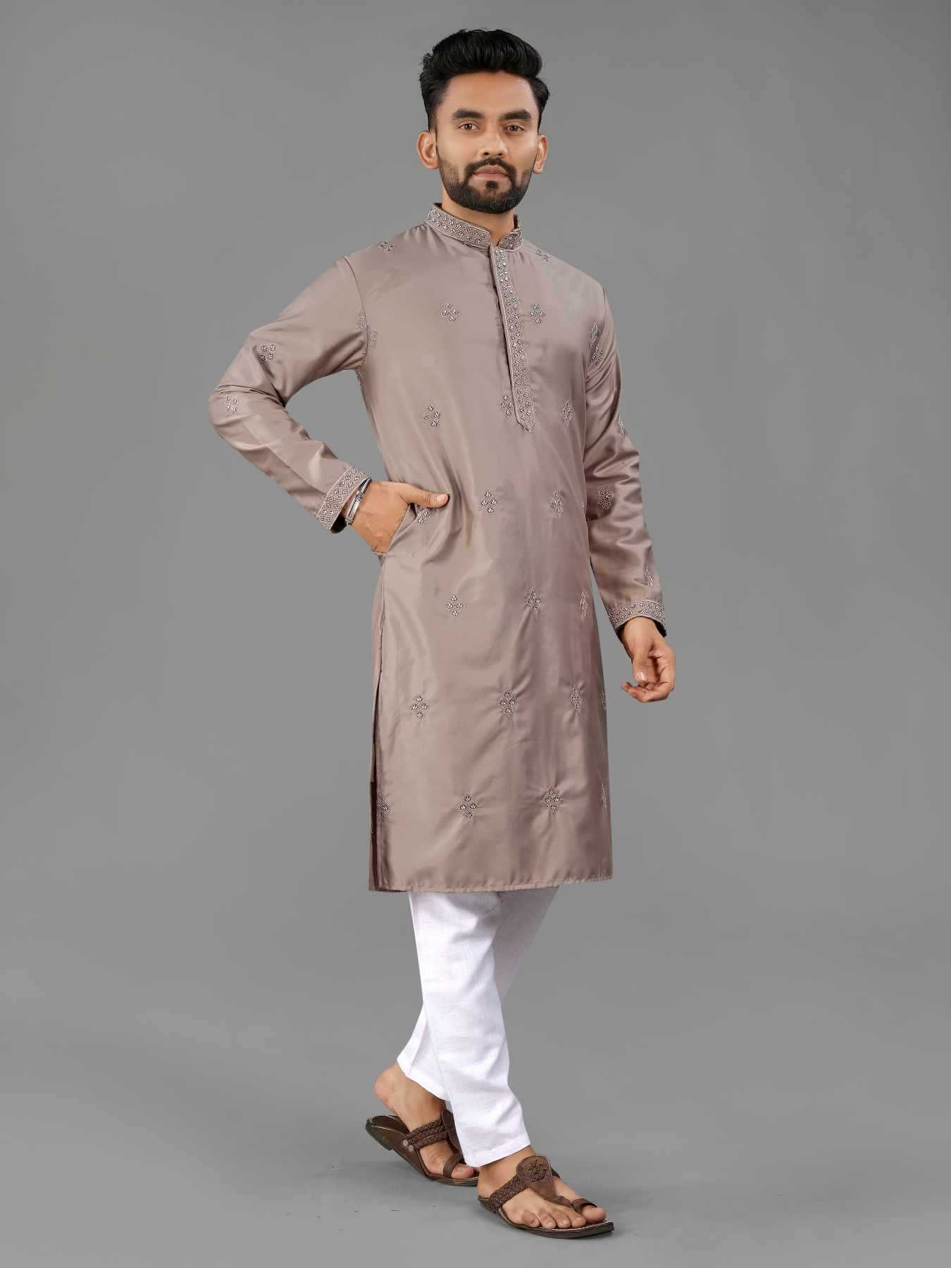 Ynf Soft Cotton KESH747 KASTURI Mens Wear Wholesale Mens Kurtas Men Cotton Kurta Designer Ethnic Set Manufacturer- Kapda Export