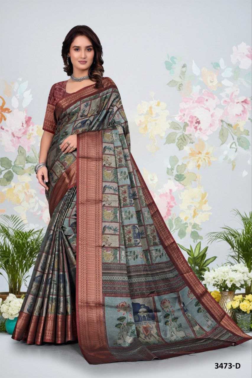Ynf Soft Silk KESH525 PICHWAI Sarees Wholesale Designer Sarees Kalamkari Sarees Traditional Sarees Manufacturer- Kapda Export