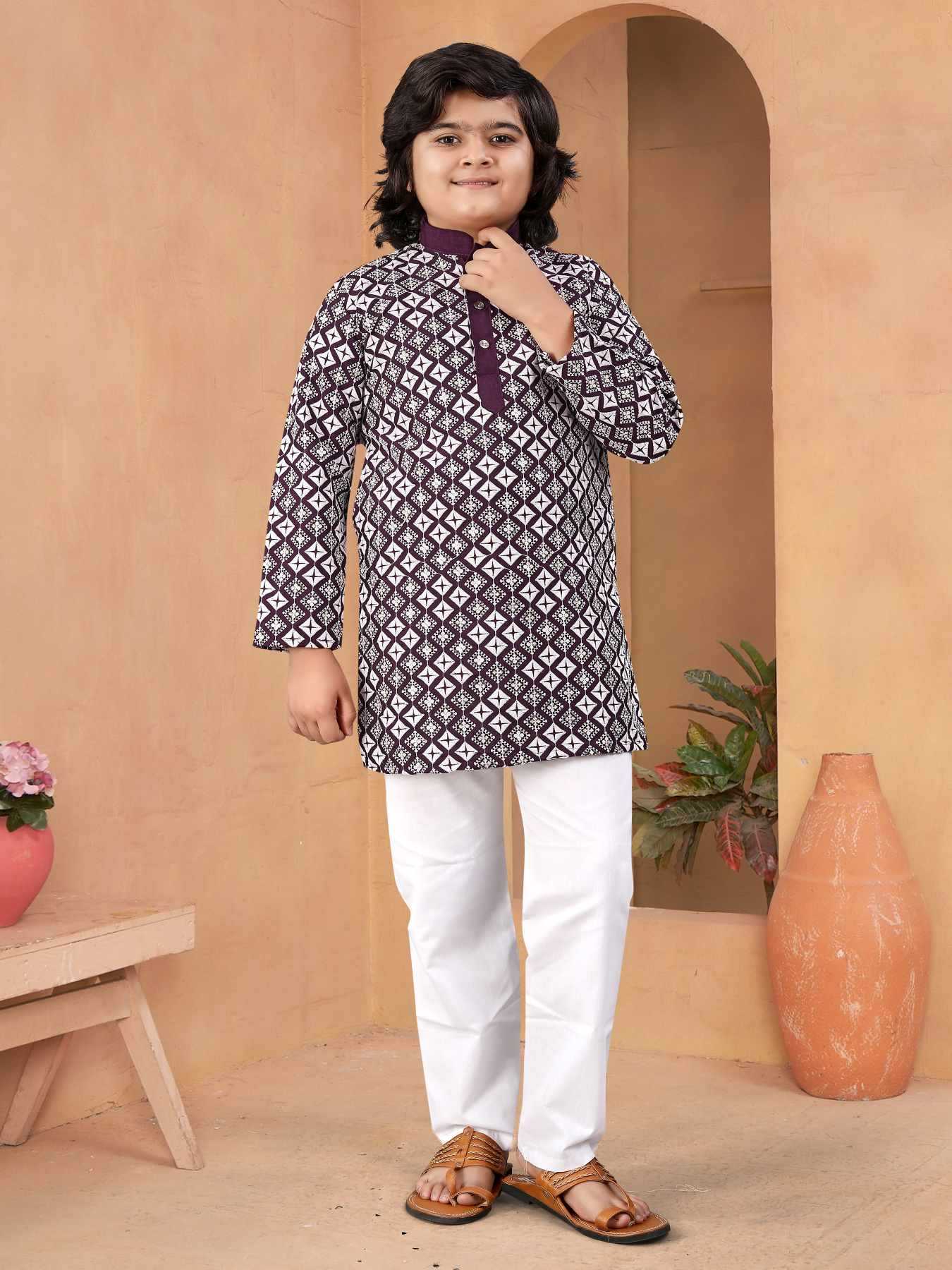 Ynf Soft Silk KESH747 MIRROR Kids Wear Wholesale Boys Kurta Pyjama Boys Ethnic Wear Kids Party Wear Ethnic Manufacturer- Kapda Export