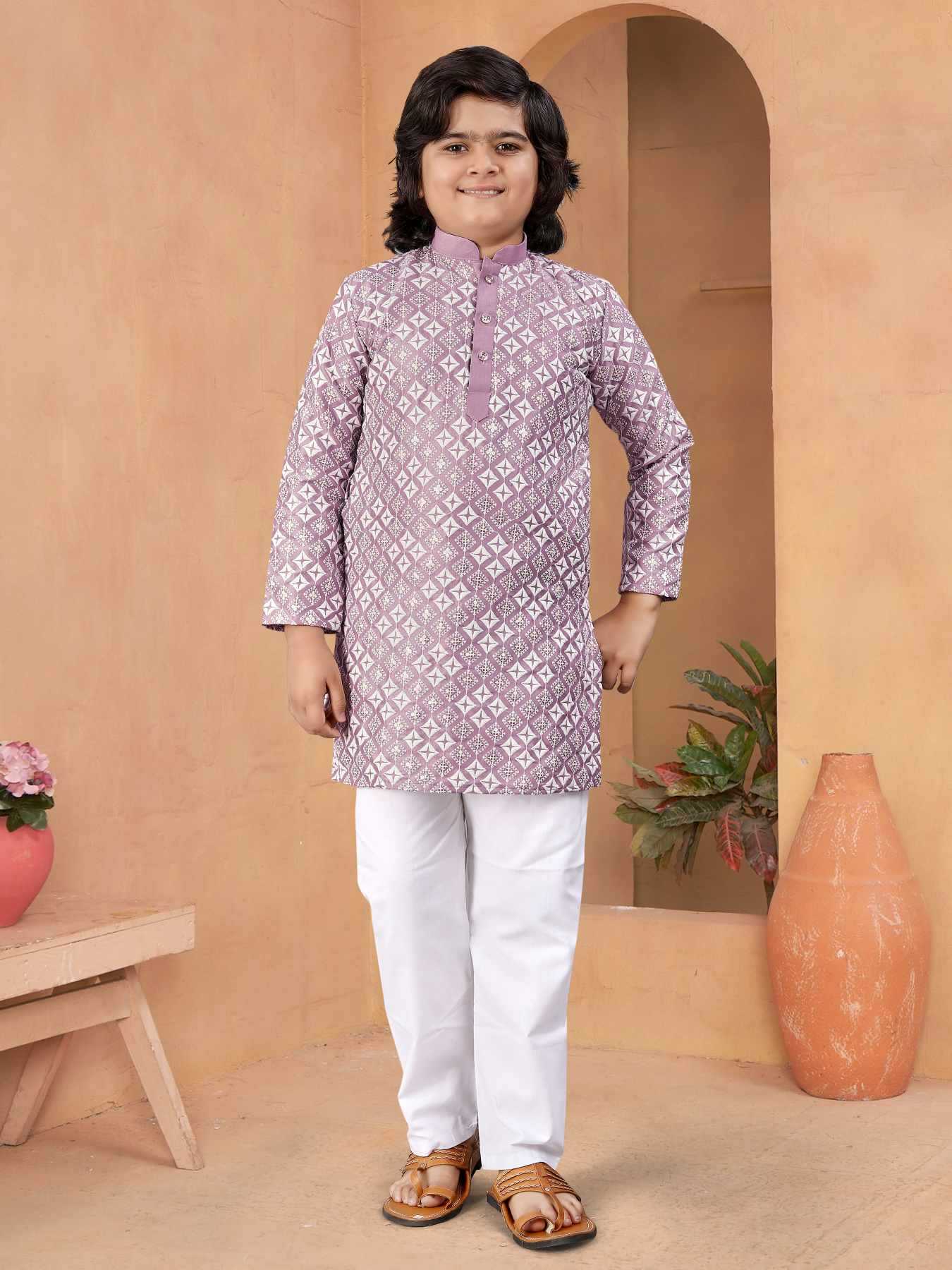 Ynf Soft Silk KESH747 MIRROR Kids Wear Wholesale Boys Kurta Pyjama Boys Ethnic Wear Kids Party Wear Ethnic Manufacturer- Kapda Export