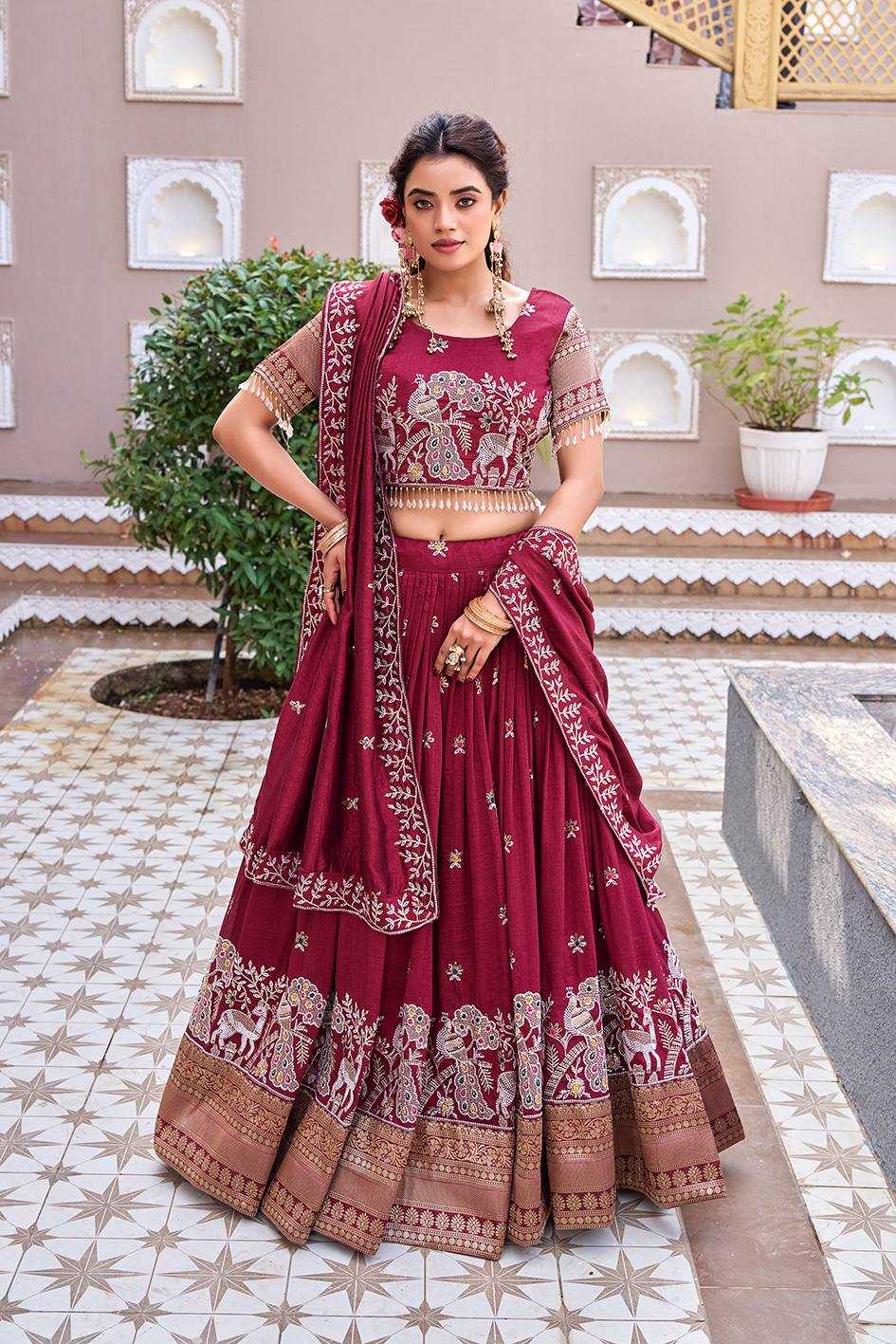 Ynf Soft Vichitra KESH498 163 Lehengas Wholesale Traditional Lehenga Wedding Lehenga Designer Lehenga Choli Manufacturer- Kapda Export
