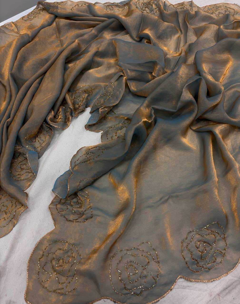 Ynf Space Silk KESH419 Space Sarees Wholesale Designer Sarees Hand Work Sarees Butta Sarees Manufacturer- Kapda Export