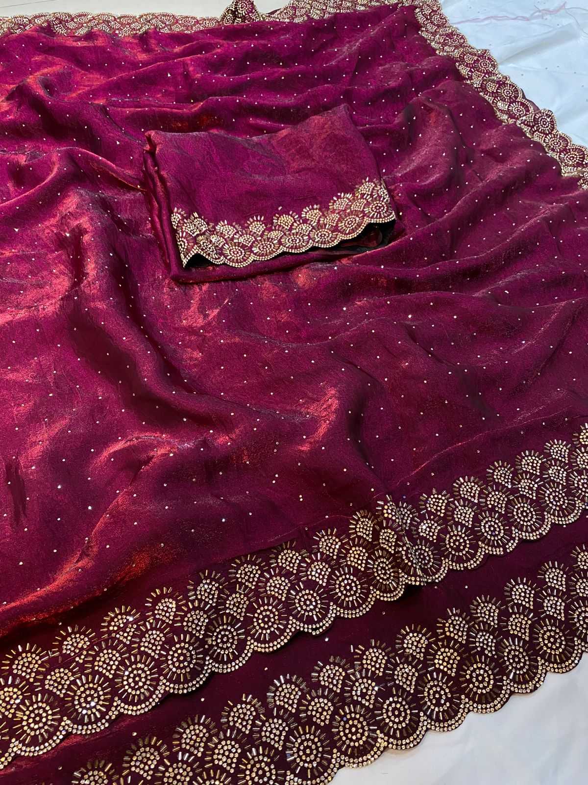 Ynf Space Silk KESH577 VAL BUTI Sarees Festive Collections Wholesale Swarovski Sarees Silk Sarees Sarees With Blouse Manufacturer- Kapda Export