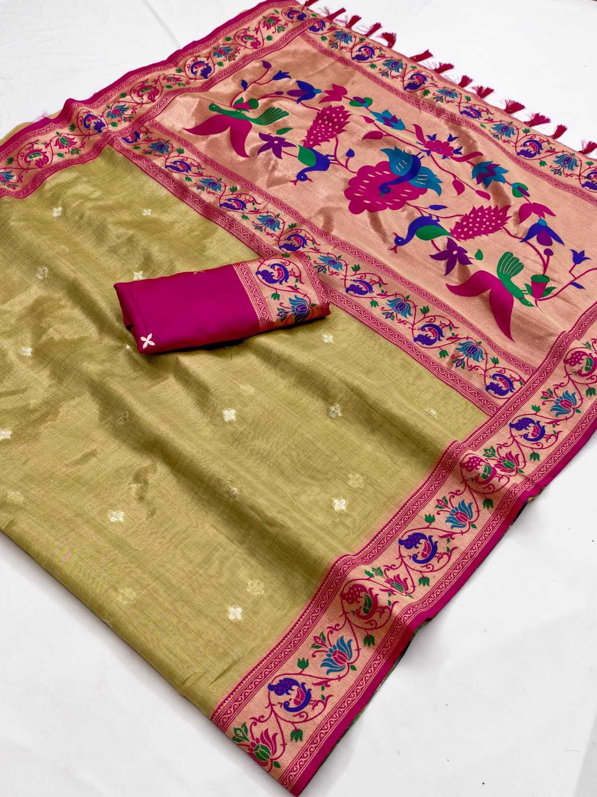 Ynf Tissue KESH548 MIRAI-6 Sarees Festive Collections Wholesale Tissue Silk Saree Zari Sarees Sarees With Blouse Manufacturer- Kapda Export