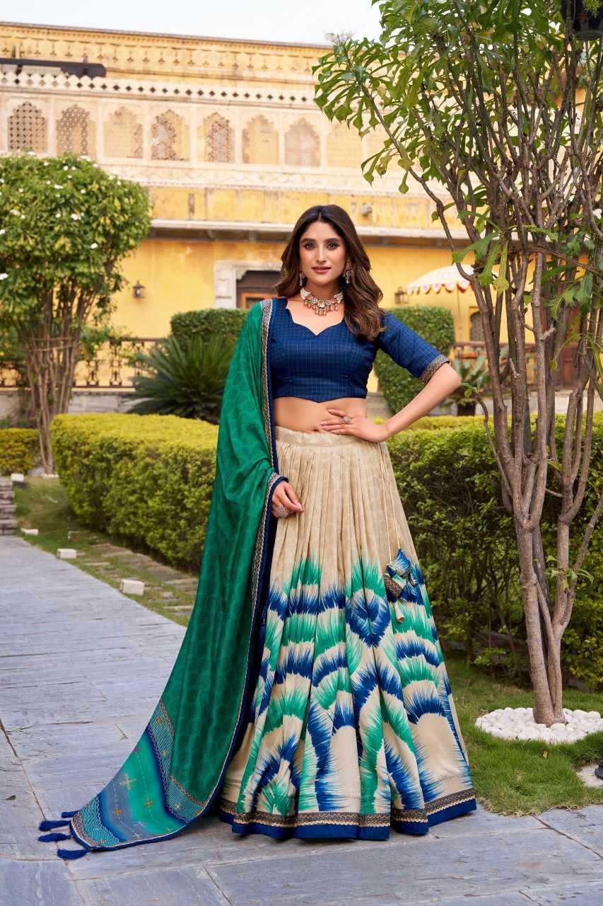 Ynf Tussar Silk KESH134 ANAHITHA Lehengas Wholesale Designer Lehenga Printed Lehenga Embroidered Lehenga Manufacturer- Kapda Export