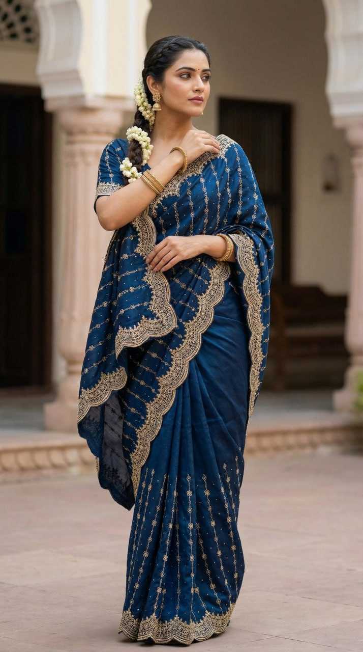 Ynf Vichitra Silk KESH651 Manki Sarees Wholesale Designer Sarees Zari Border Sarees Traditional Sarees Manufacturer- Kapda Export