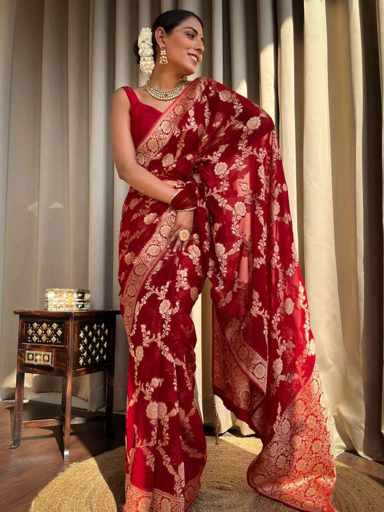 YNF BANARASI SOFT SILK RAS 4096 WHOLESALE SAREES MANUFACTURER