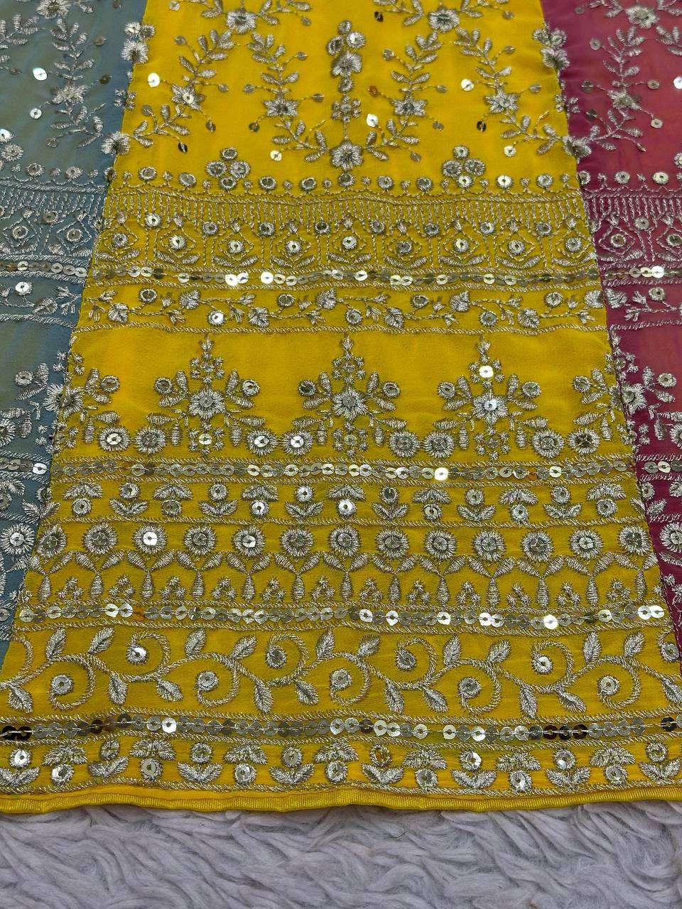 YNF FAUX GEORGETTE RIN162 221 WHOLESALE  LEHENGAS MANUFACTURER