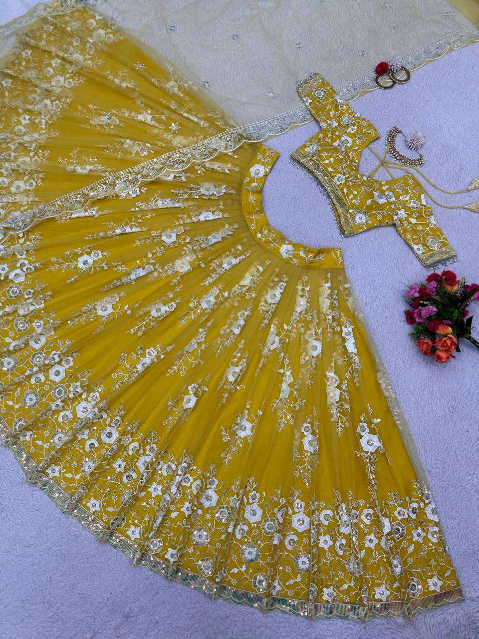 YNF  SOFT NET RIN162 231 WHOLESALE  LEHENGAS MANUFACTURER