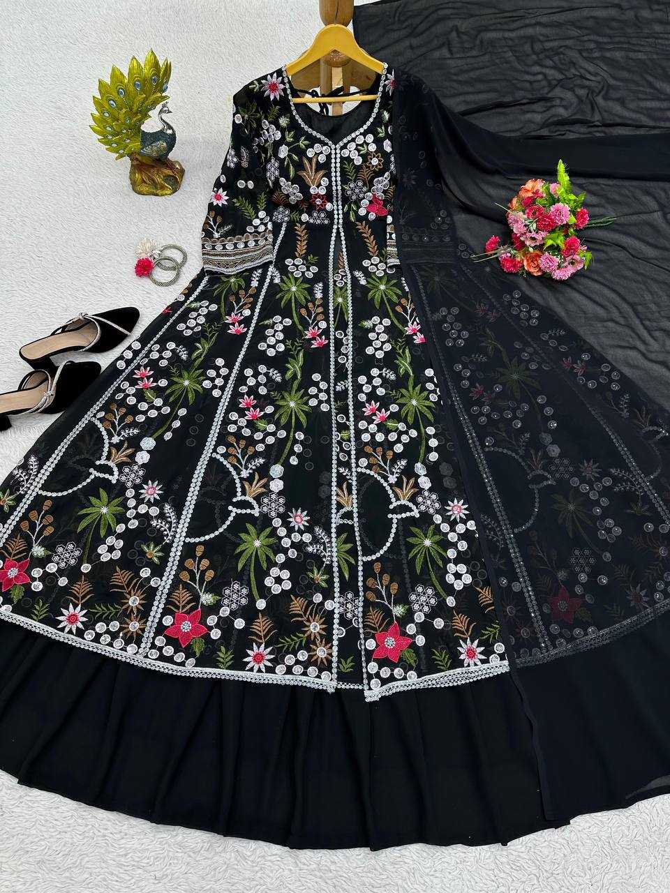 YNF FAUX GEORGETTE RIN162 218 WHOLESALE LEHENGAS MANUFACTURER 