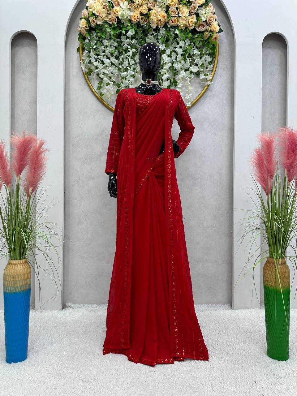 YNF FAUX GEORGETTE RIN169 5715 WHOLESALE SAREES MANUFACTURER