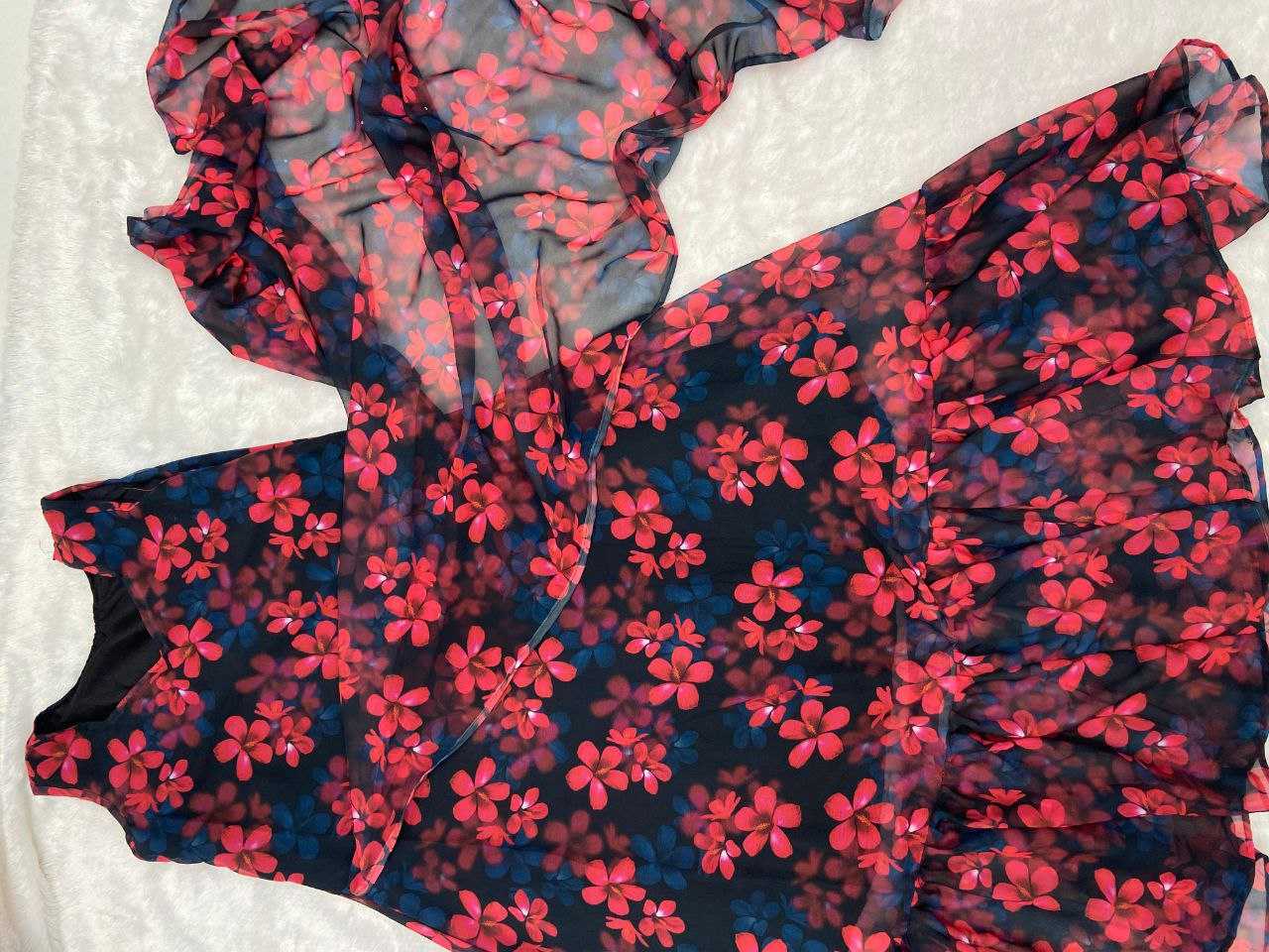 YNF GEORGETTE RHC 949 WHOLESALE GOWN MANUFACTURER   