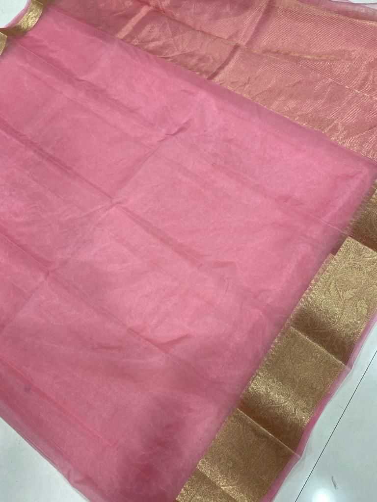 YNF ORGANZA RDM SOLID WHOLESALE SAREES MANUFACTURER