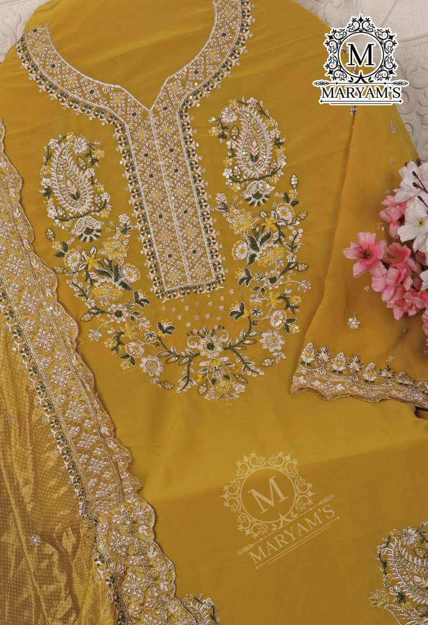 YNF FAUX GEORGETTE KAL 169 SUITS & DRESSES WHOLESALE UNSTITCHED SUITS EMANUFACTURER