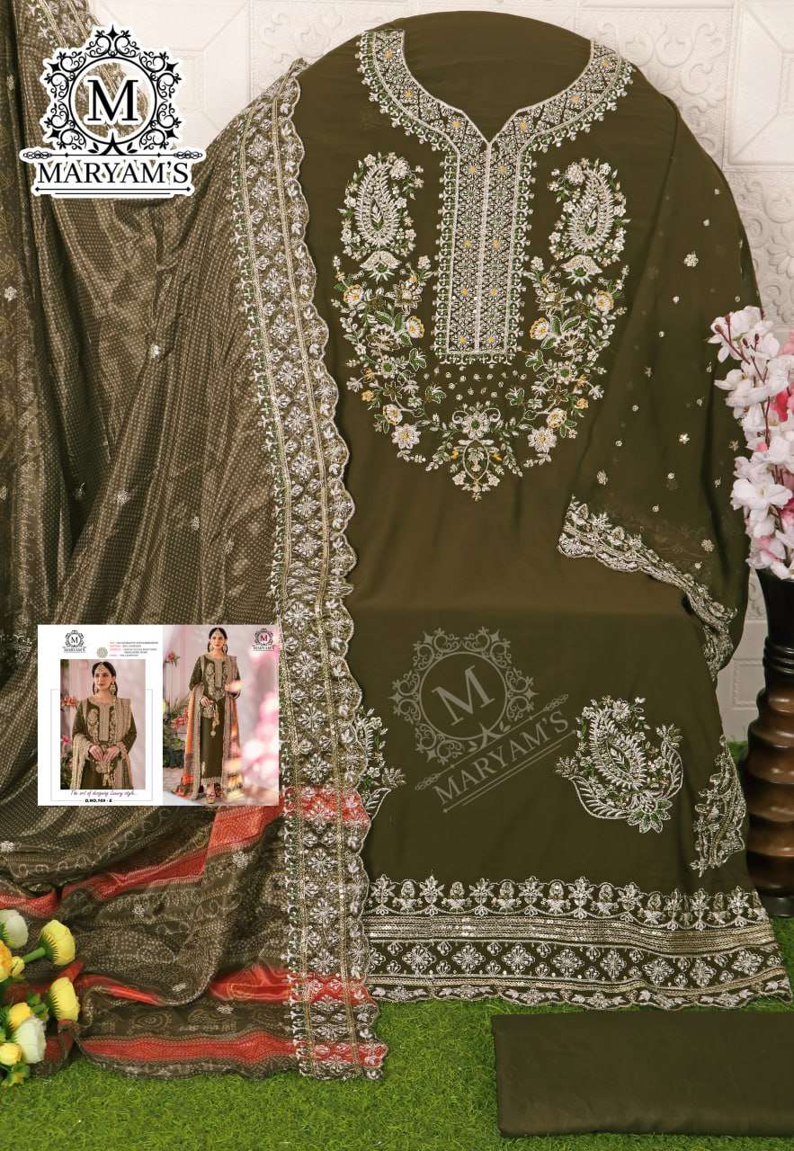 YNF FAUX GEORGETTE KAL 169 SUITS & DRESSES WHOLESALE UNSTITCHED SUITS EMANUFACTURER