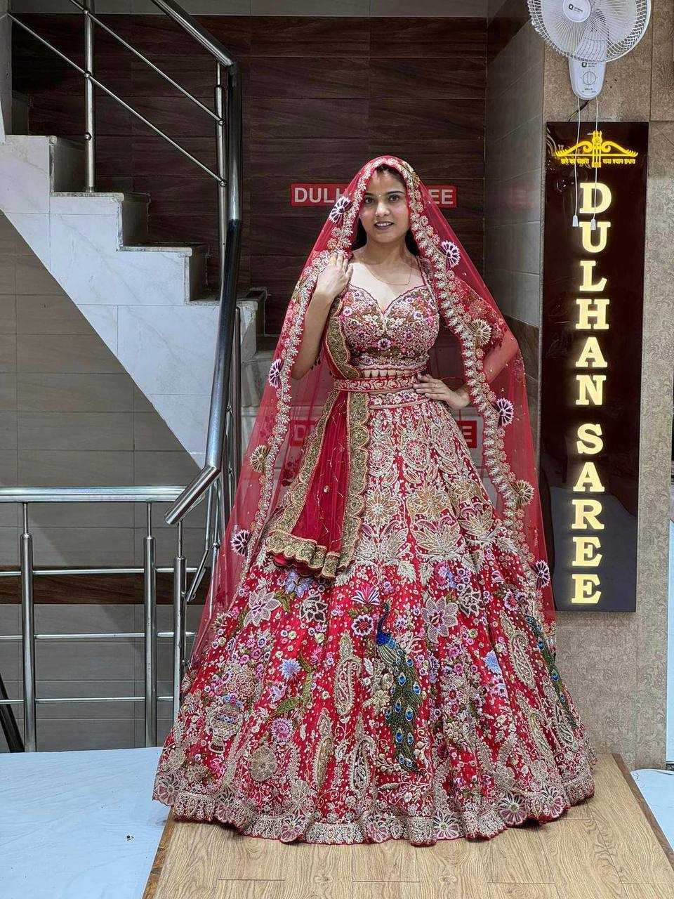 YNF FAUX GEORGETTE RIN108 1624 LEHENGAS  WHOLESALE DESIGNER BRIDAL WEDDING LEHENGA MANUFACTURER  