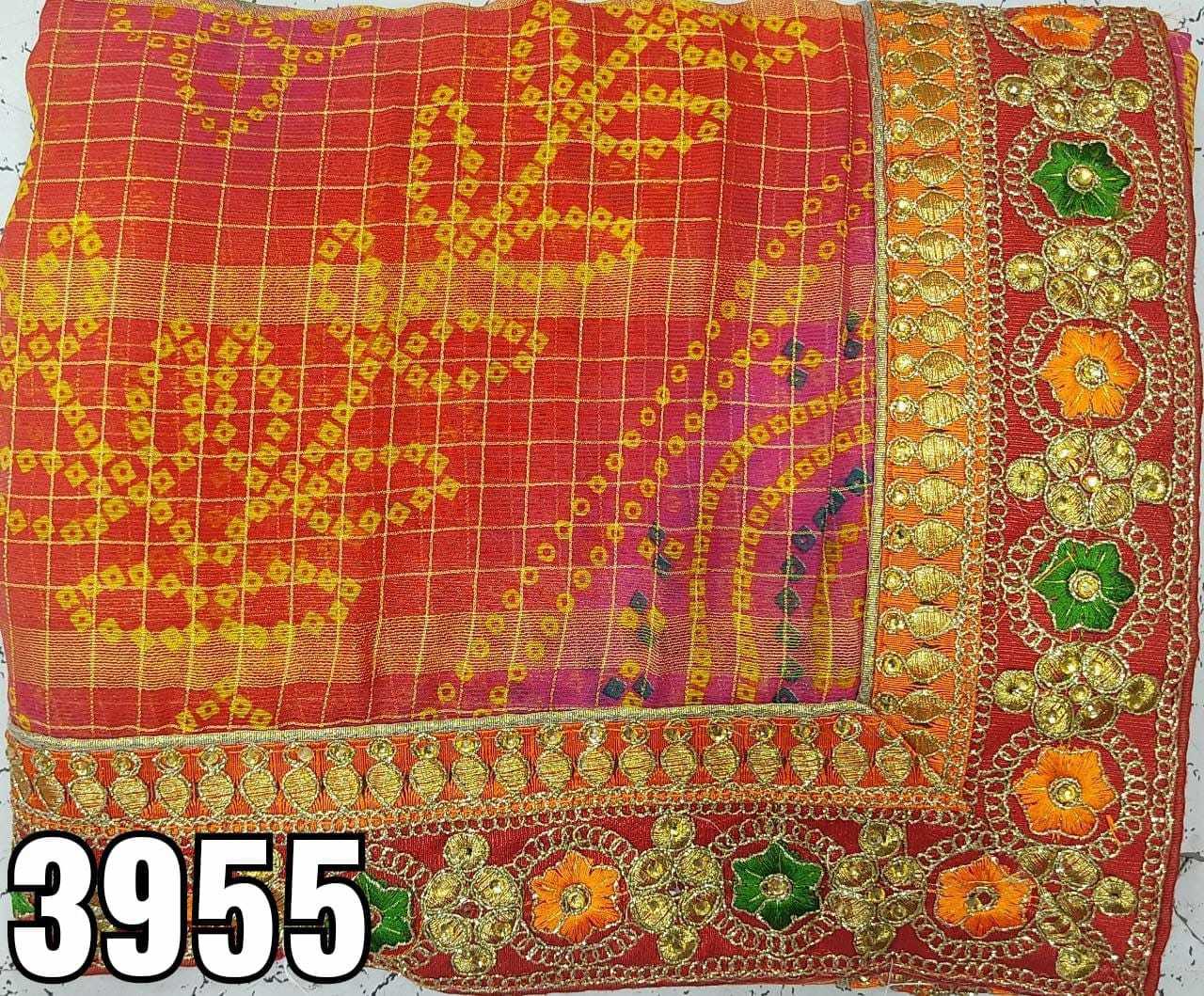 YNF PURE BANDHEJ RSRM JAIPURI SAREES WHOLESALE LADIES BANDHANI BANDHEJ DURGA POOJA SAREES MANUFACTURER    