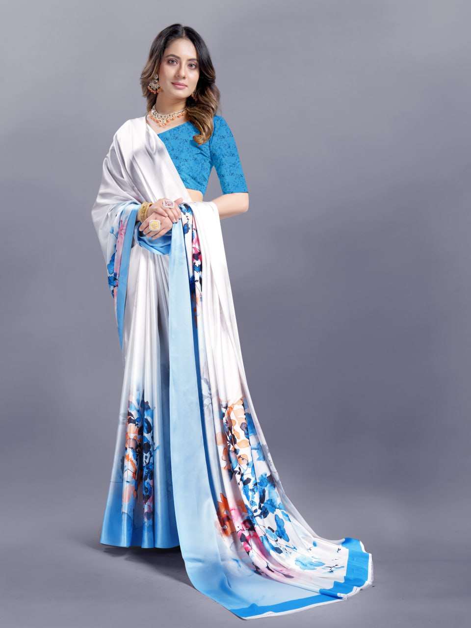 YNF CREPE SRRT JAPAN CRAPE9 SAREES WHOLESALE PRINTED LADIES CREPE SATIN SAREES MANUFACTURER