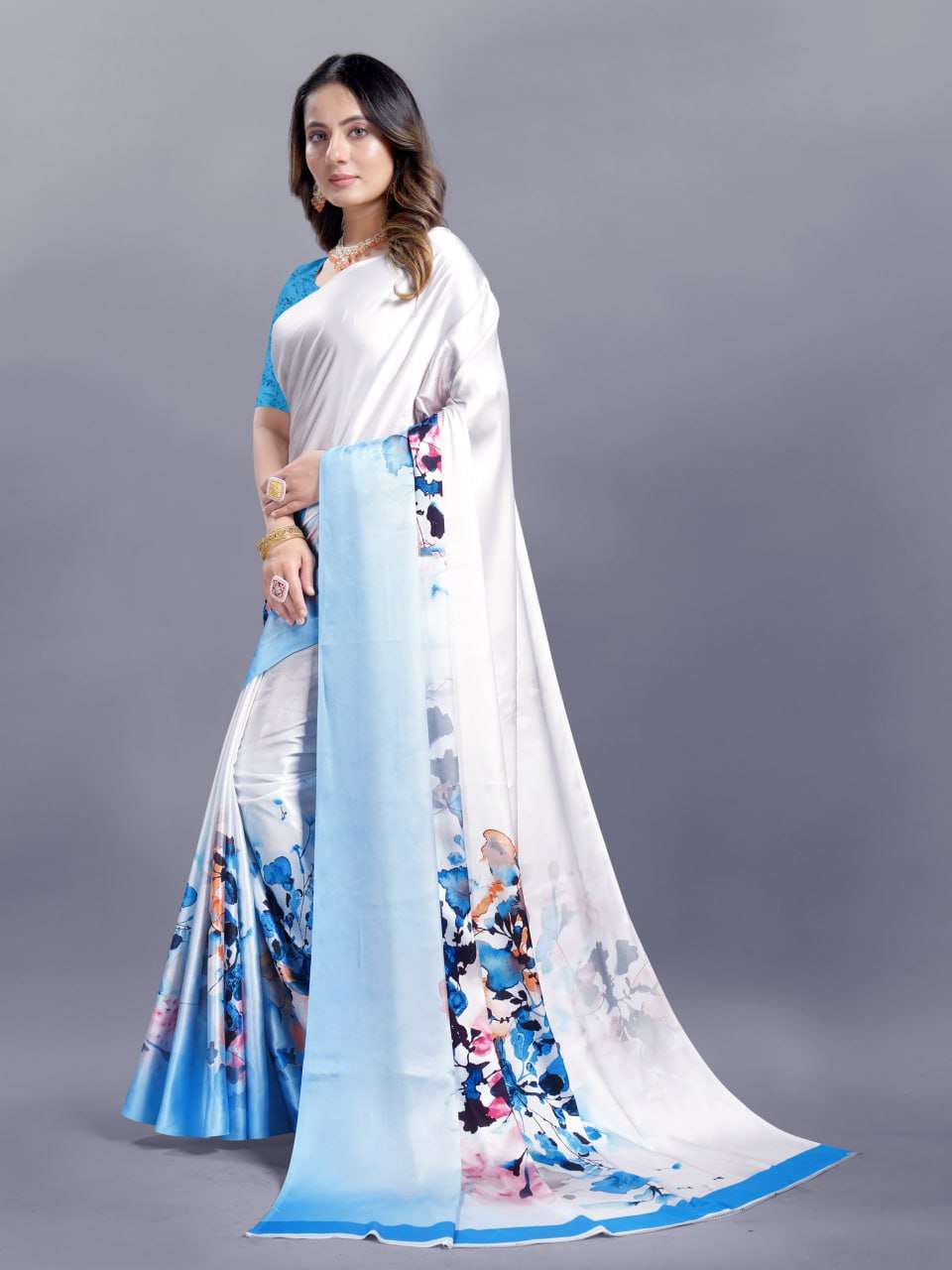 YNF CREPE SRRT JAPAN CRAPE9 SAREES WHOLESALE PRINTED LADIES CREPE SATIN SAREES MANUFACTURER