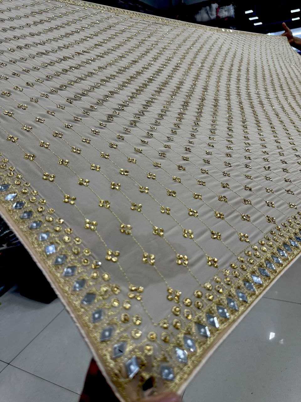 YNF GEORGETTE DIV 02 SAREES WHOLESALE GEORGETTE EMBROIDERY RASHMIKA MANDANNA SAREES MANUFACTURER