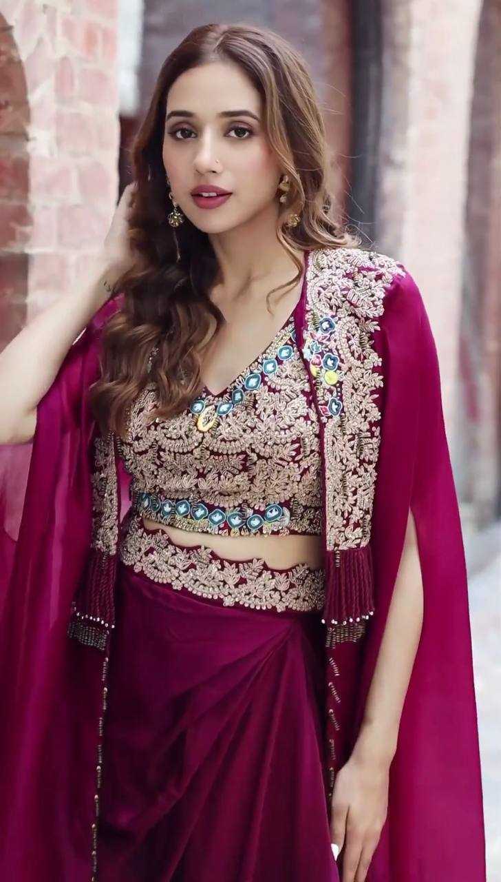 YNF GEORGETTE RST-1031 SUITS & DRESSES WHOLESALE INDO WESTERN DRESSES MANUFACTURER