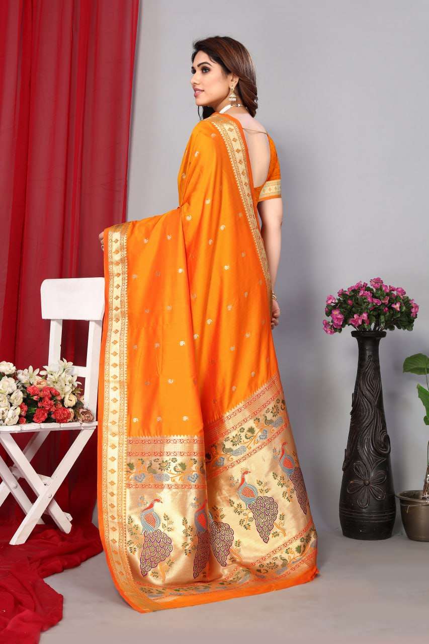 YNF PAITHANI SILK RHO P-11AMANGO1 SILK SAREES WHOLESALE PAITHANI SOFT SILK TRADITIONAL SAREES MANUFACTURER