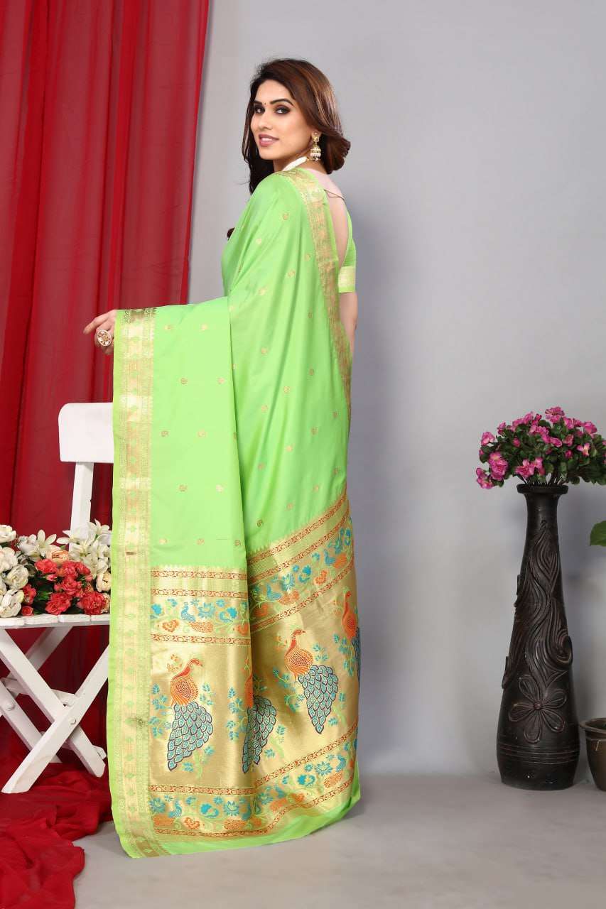 YNF PAITHANI SILK RHO P-11AMANGO1 SILK SAREES WHOLESALE PAITHANI SOFT SILK TRADITIONAL SAREES MANUFACTURER