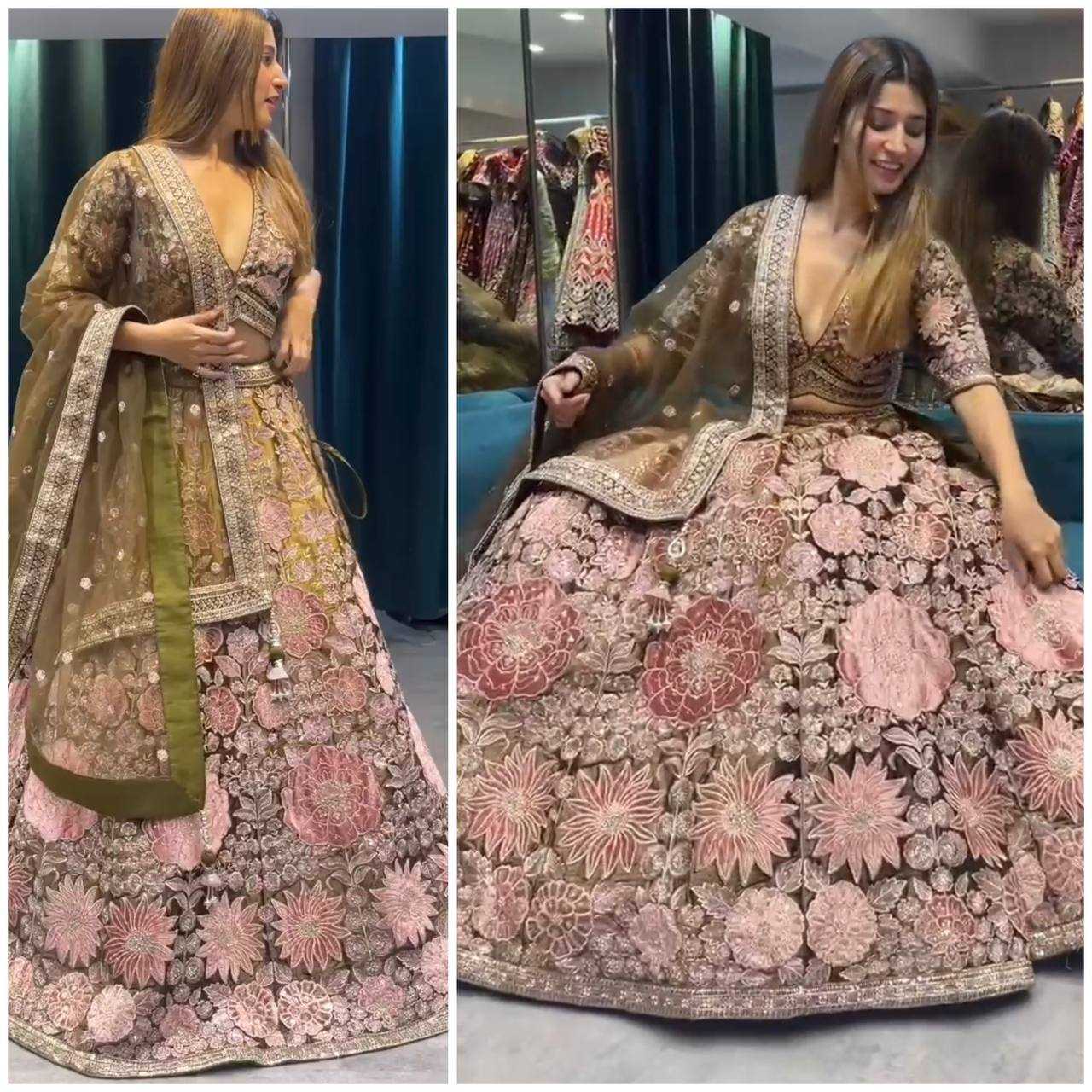 YNF CHINON SILK RIN108 1595 LEHENGA WHOLESALE BRIDAL, EMBROIDERY,SILK LEHENGA MANUFACTURER