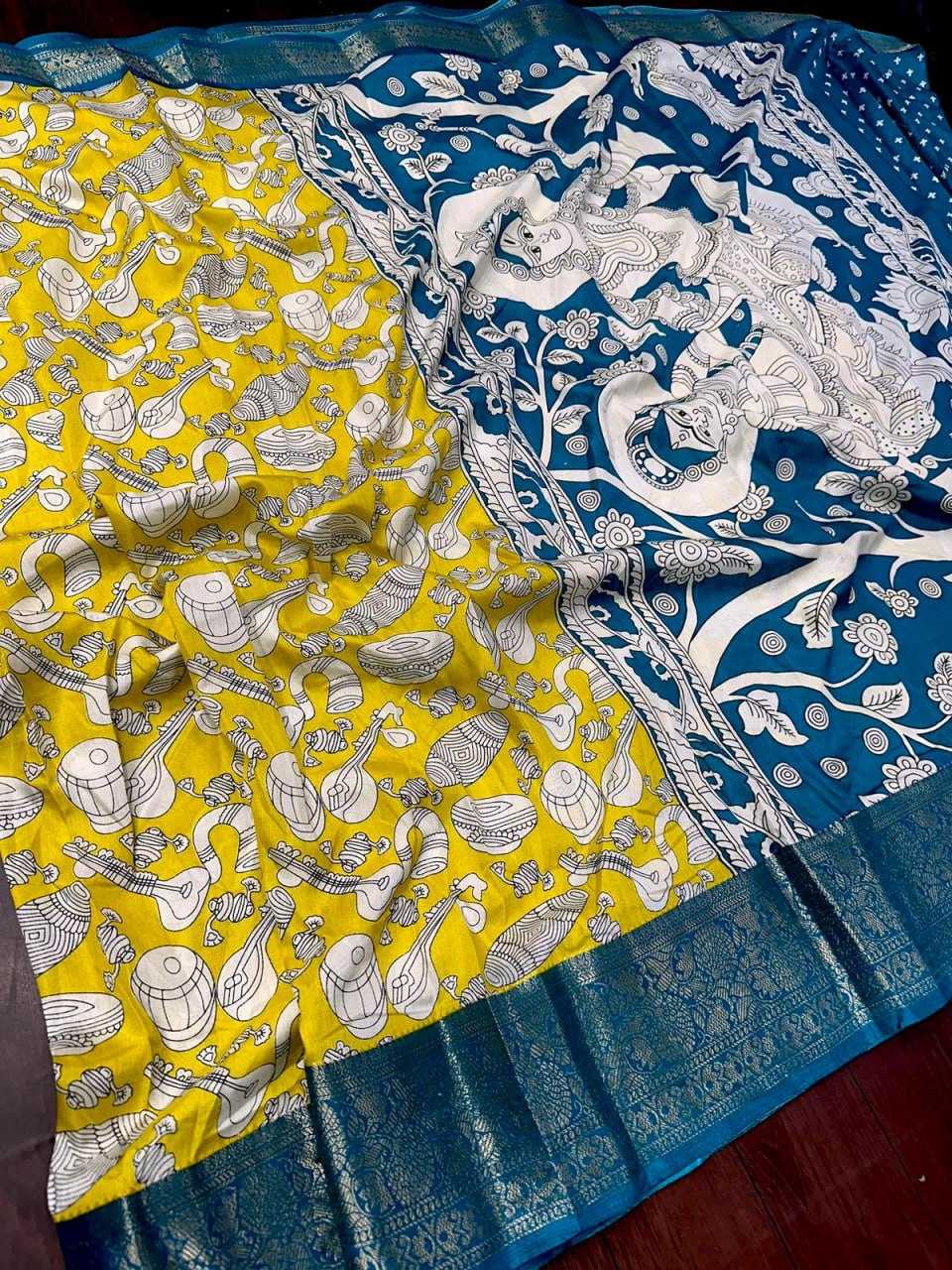 YNF DOLA SILK KESH110 RADHA07 SAREES WHOLESALE PRINTED LADIES KALAMKARI SAREES  MANUFACTURER