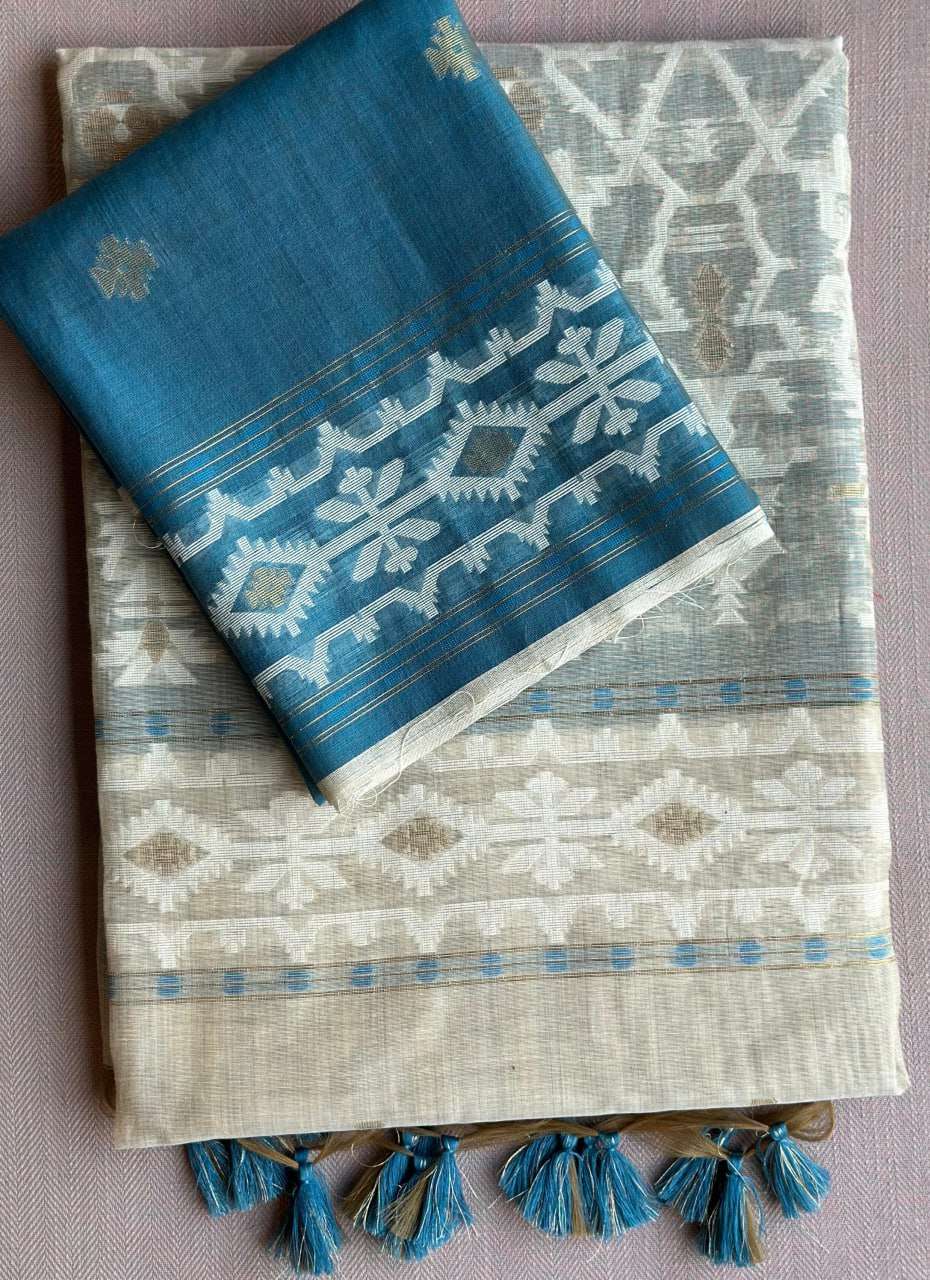 YNF KHADI COTTON RIN163 RAE15 SILK SAREES WHOLESALE JAMDANI TRADITIONAL SAREES MANUFACTURER