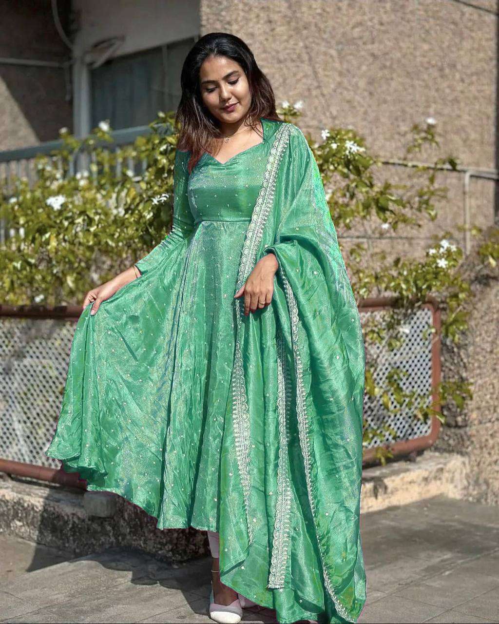 YNF NET KESH141 1062 GOWNS WHOLESALE EMBROIDERY ANARKALI LONG NET GOWNS MANUFACTURER 