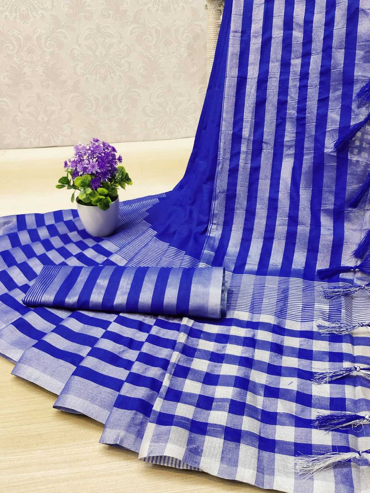 YNF SILK COTTON RIN113 4037 SAREES WHOLESALE COTTON LINEN INDIAN SAREES MANUFACTURER