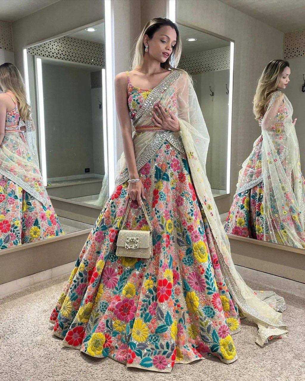 YNF SOFT NET RIN108 1372 LEHENGA WHOLESALE DESIGNER,WEDDING,NET FANCY LEHENGA MANUFACTURER