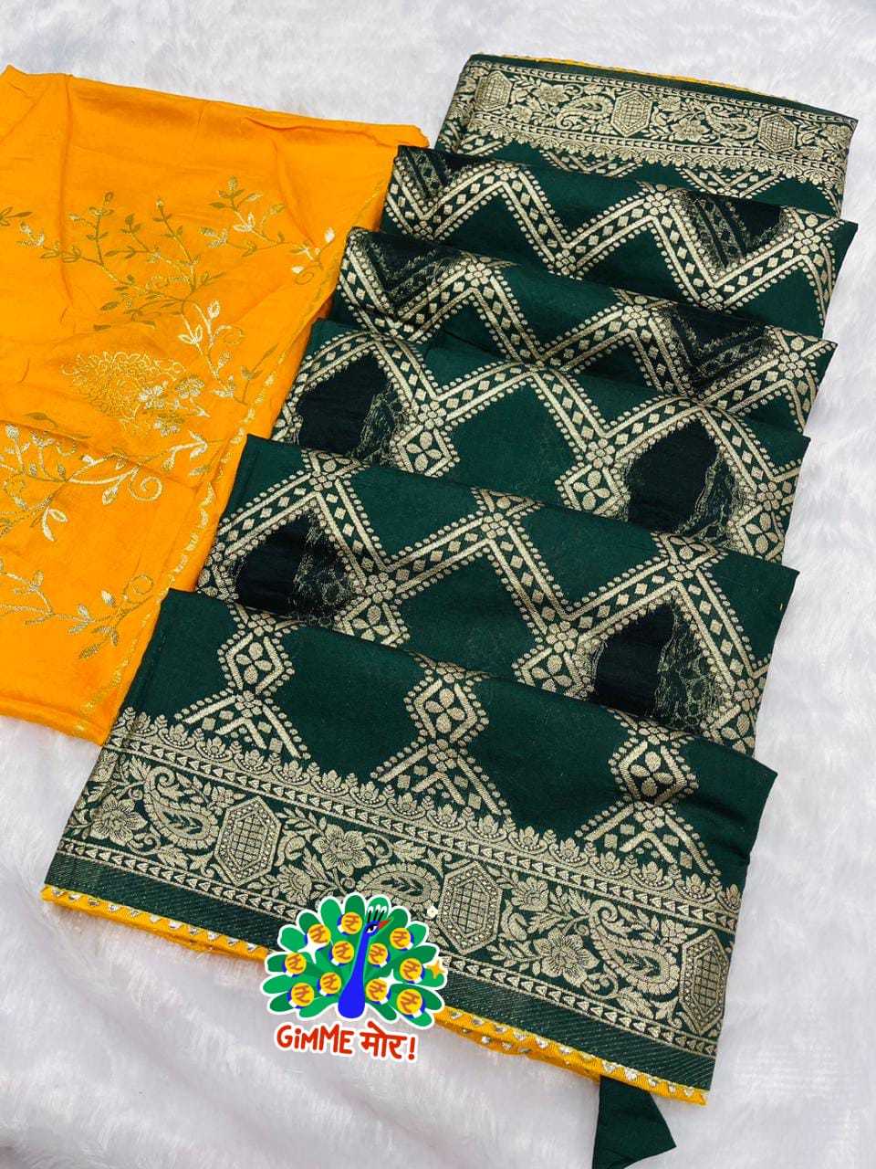 YNF BANARASI COTTON RIN128 RJK73 SILK SAREES WHOLESALE BANARASI SILK SOFT SILK TRADITIONAL SAREES MANUFACTURER