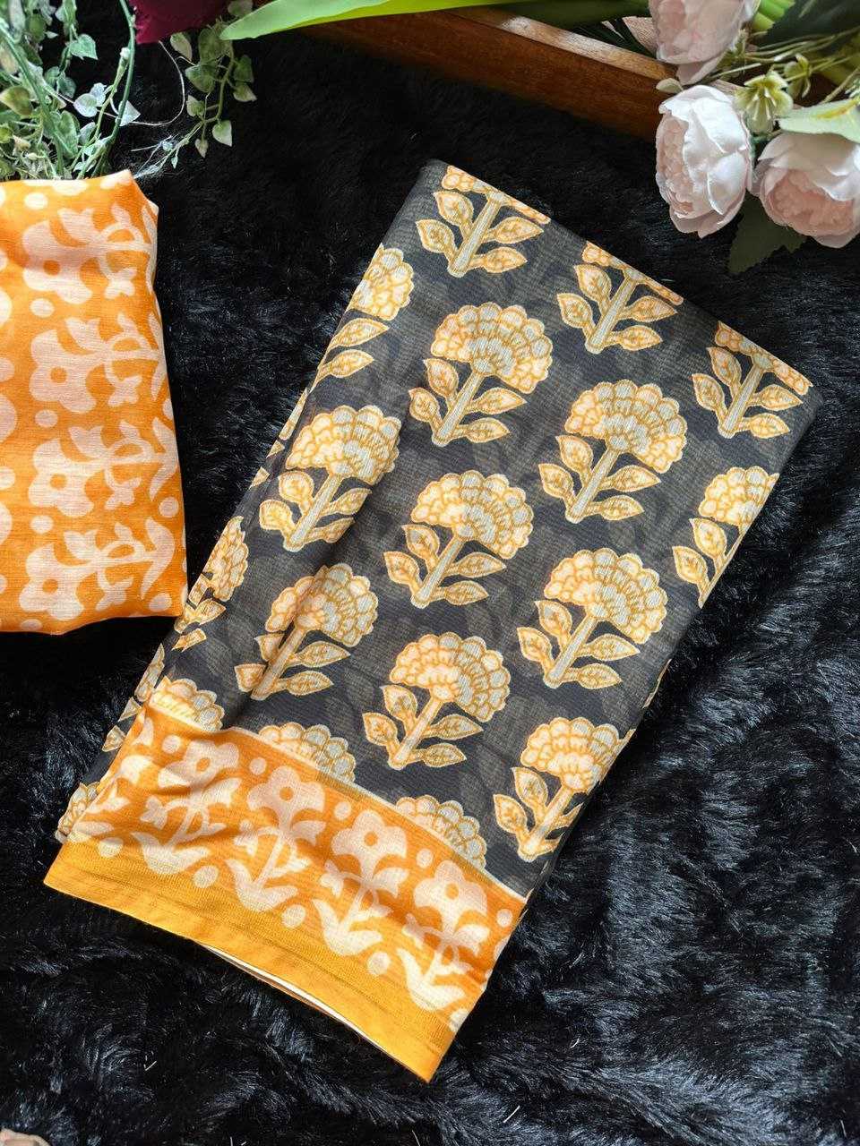 YNF BATIK KESH201 batik pooja SAREES WHOLESALE PRINTED COTTON LINEN LADIES BATIK SAREES MANUFACTURER