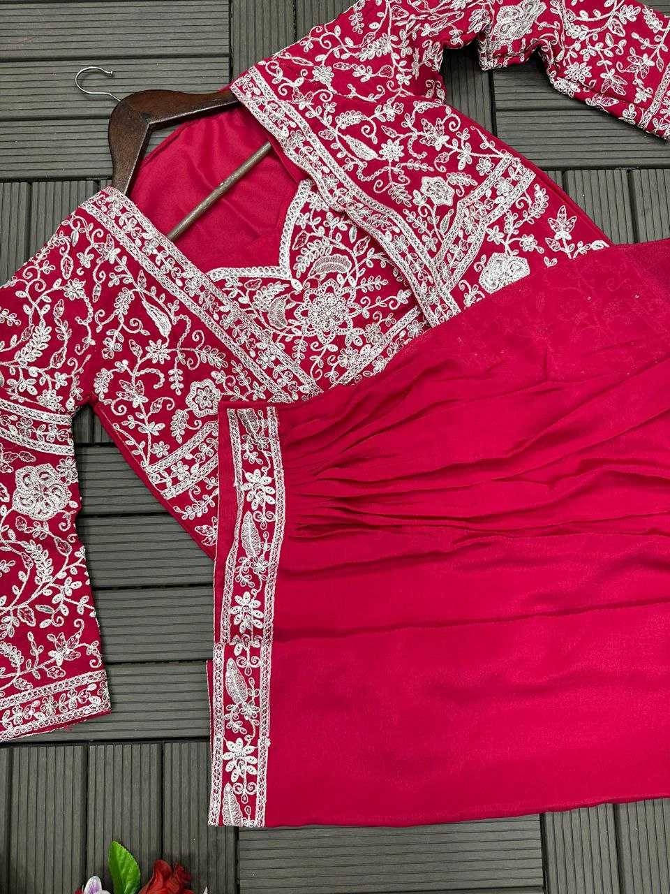 YNF CHINON KESH176 131 LEHENGAS WHOLESALE FANCY EMBROIDERED LEHENGA WITH BLOUSE LEHENGA WITH BELT JACKET STYLE LEHENGA MANUFACTURER