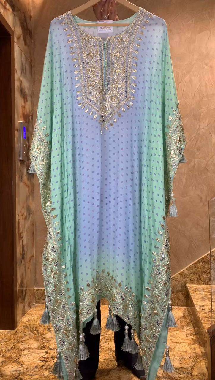 YNF CHINON SILK KESH157 1674 ISLAMIC CLOTHING WHOLESALE KAFTANS MANUFACTURER