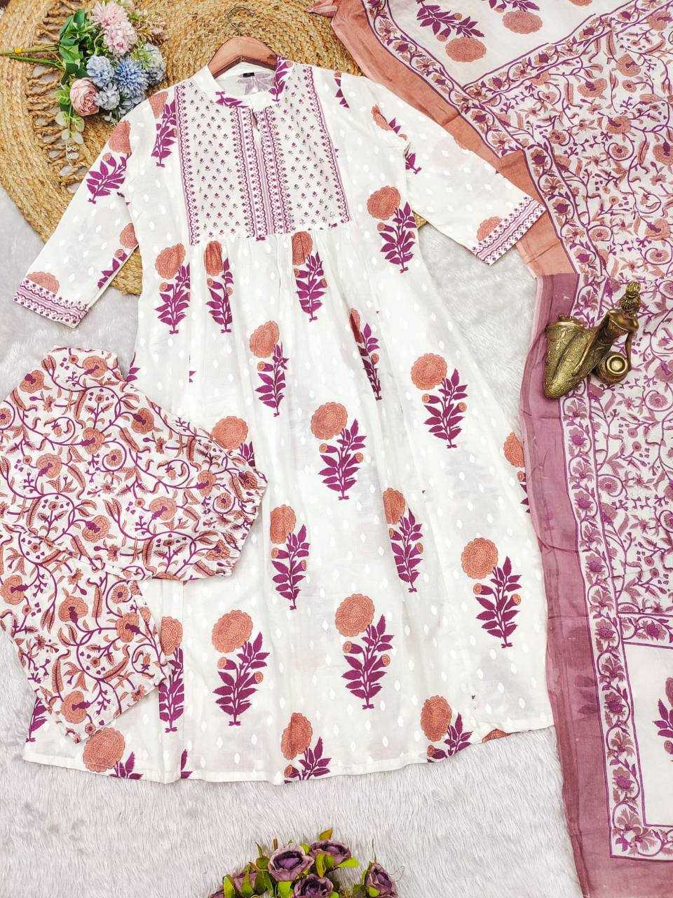 YNF COTTON KESH211 LDY97 SUITS & DRESSES WHOLESALE PRINTED COTON ANARKALI STRAIGHT CUT LONG KURTIS SUITS MANUFACTURER