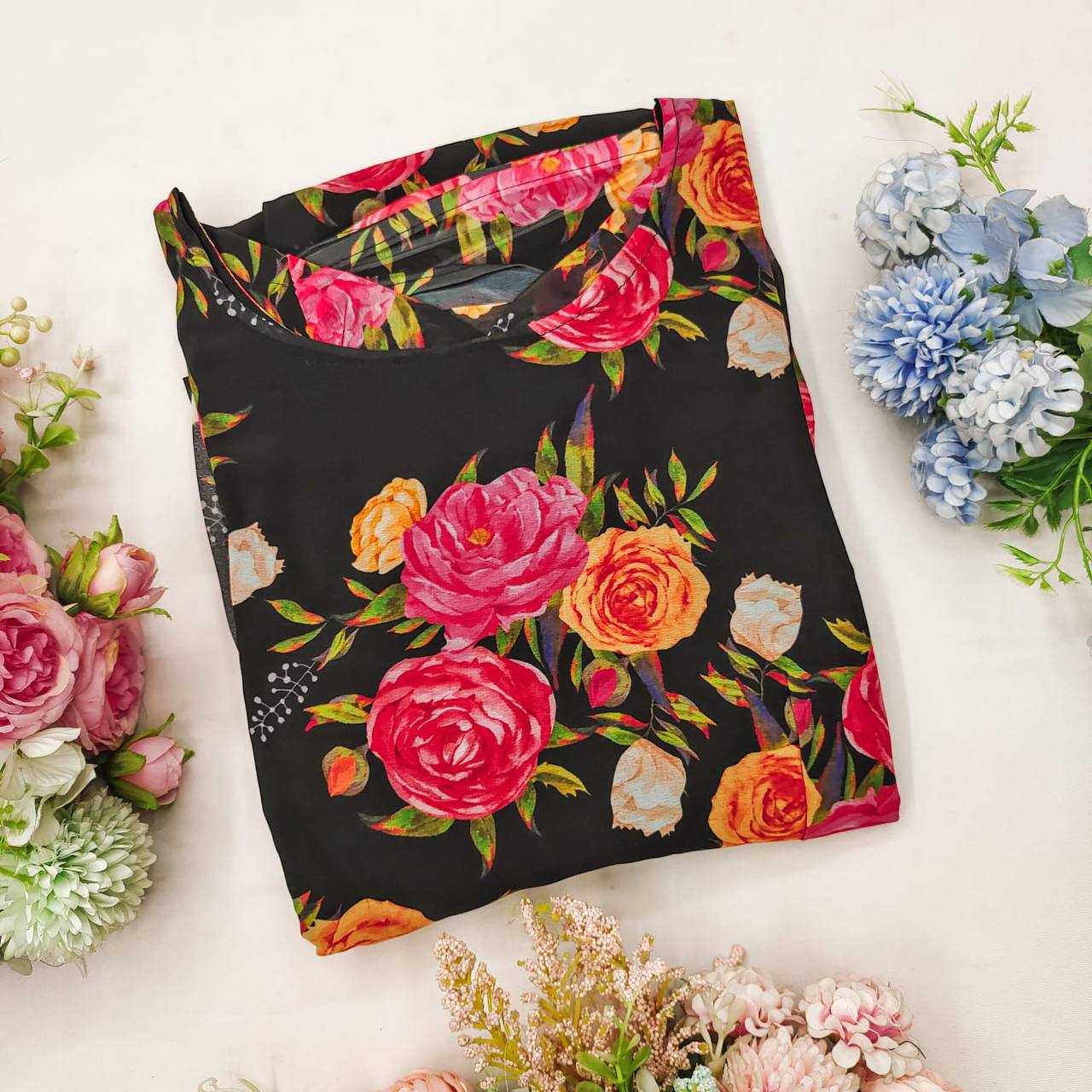 YNF GEORGETET KESH211 LDY13 KURTIS WHOLESALE SHORT PARTY WEAR PRINTED FANCY GEORGETTE KURTIS MANUFACTURER