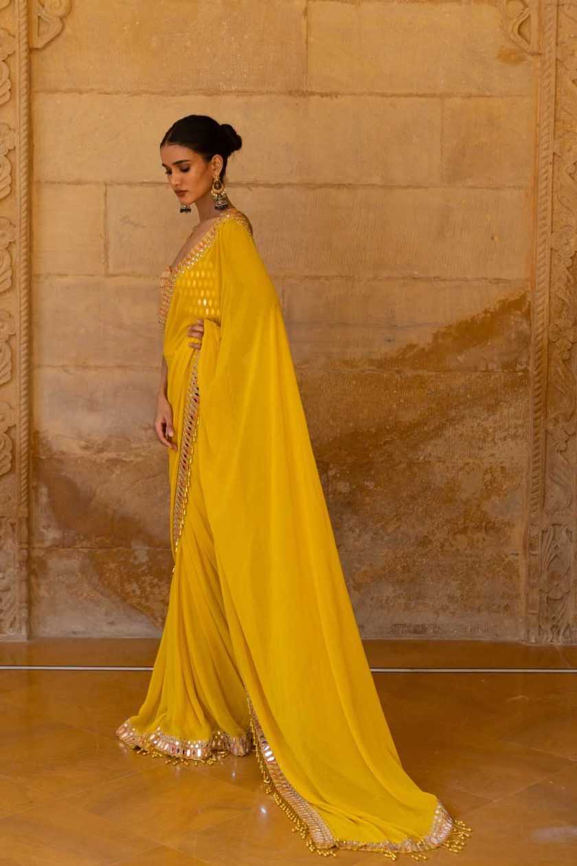 YNF GEORGETTE RIN112 ALPA SAREES BOLLYWOOD SAREES WHOLESALE PARTY WEAR GEORGETTE EMBROIDERED LACE BORDER ALIA BHATT SHILPA SHETTY SAREES MANUFACTURER
