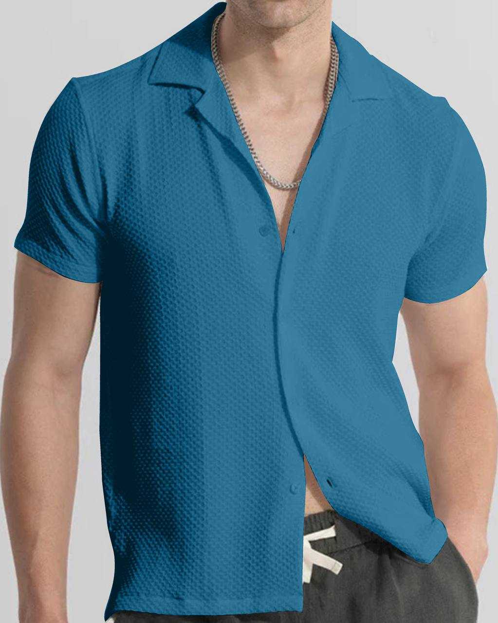 YNF KESH103  15 MENS WEAR WHOLESALE MENS SHIRTS HALF SLEEVE MEN SHIRTS MANUFACTURER