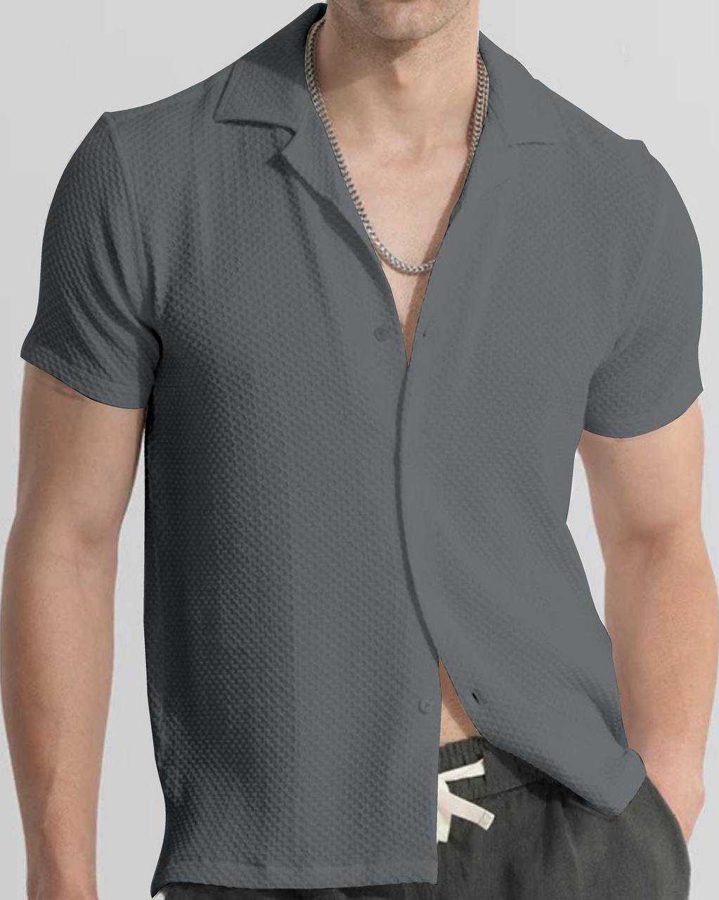 YNF KESH103  15 MENS WEAR WHOLESALE MENS SHIRTS HALF SLEEVE MEN SHIRTS MANUFACTURER